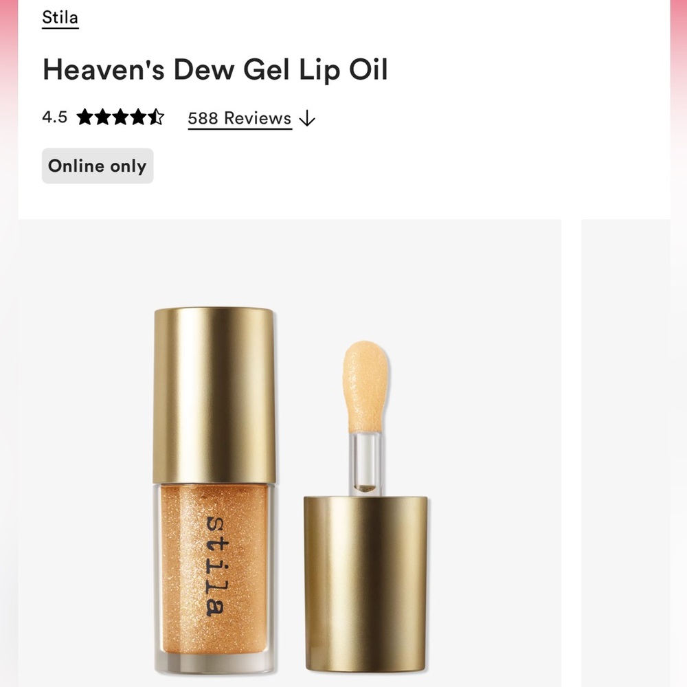 New! Stila Heaven's Dew Gel Lip Oil - galaxy